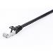 Patch Cable - CAT6 - Stp - Shielded  - 1m - Black