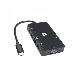 Video Adapter - USB-c Male To 2x USB 3.0 Female / Rj45 Female / Hdmi Female / Vga Female / USB-c Female - Black