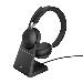 Headset Evolve2 65 UC - Stereo - USB-C / BT - Black - with Desk Stand