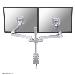 LCD Monitor Arm (fpma-d930d) Desk Clamp And Wall Mount 621.5mm Length 0-400mm Hight For 2 Silver