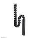 Cable Spine - Modular Vertebrae - Screw-mounted - Magnetic Cable Cover - Universal - Black