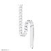 Cable Spine - Modular Vertebrae - Screw-mounted - Magnetic Cable Cover - Universal - White