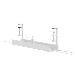 Cable Management Tray - Max 5 Kg - Clamp-on Design - Universal - White