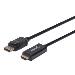 DisplayPort Male To Hdmi Male Cable 1m Black (153195)