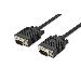 VGA Monitor connection cable, HD15 M/M, 2m 3Coax/7C, 2xferrite, black