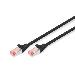 Patch cable Copper conductor - CAT6 - S/FTP - Snagless - 1m - black