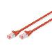 Patch cable - CAT6 - S/FTP - Snagless - Cu - 3m - red