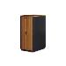 SOUNDproof Cabinet 1666x750x1130 mm, wooden surface walnut metal parts black RAL 9005