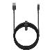 Travel Cable - USB-c - Lightning - 3m - Black