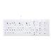 AK-C7000F-UVS - Hygiene Compact Fully Sealed - Keyboard With Numeric Pad - Corded USB - White - Azerty Belgian