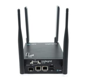 Unified Services Router - Nodegrid Link Sr - Single Dc - 4-core Intel - 8GB DDR3 Ram 32GB - 1x Rj45 2x USB 1x Sfp 1x 1gbe (poe) - 4g Lte/  Wi-Fi